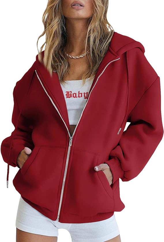 red hoodie