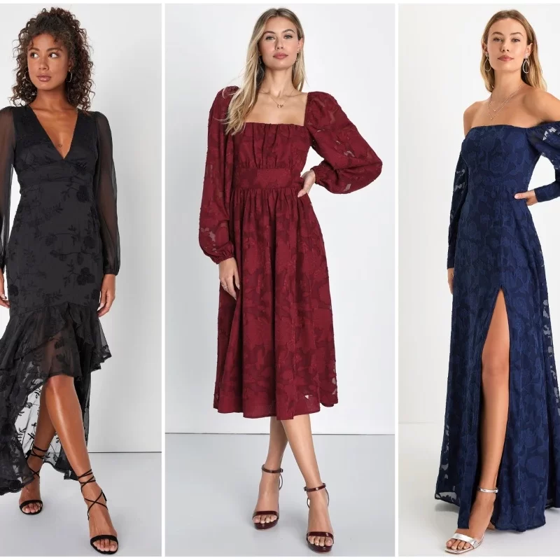 	
wedding guest dresses cocktail attire