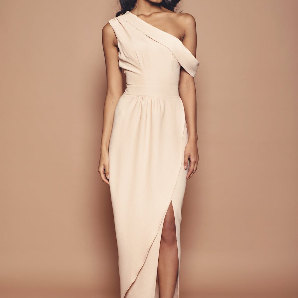 	
stretch crepe bridesmaid dresses