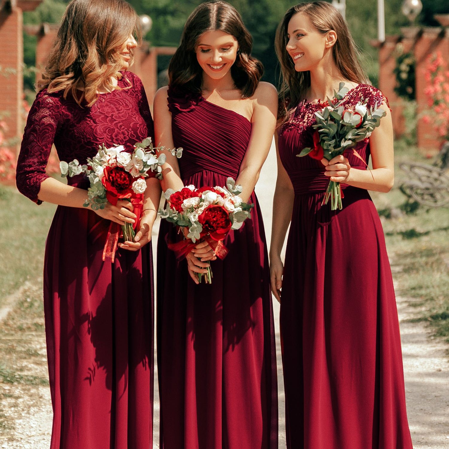 wine color bridesmaid dresses