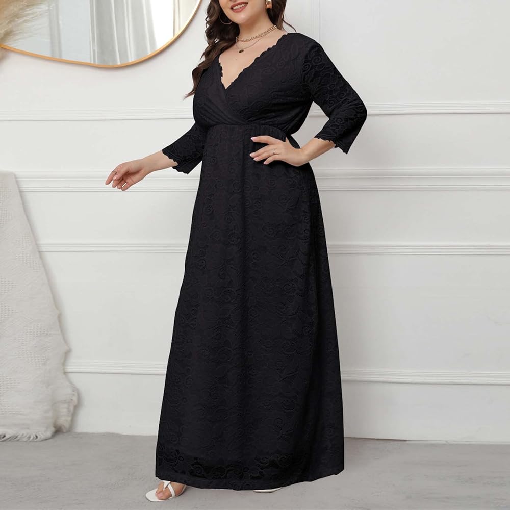 Plus size maxi dresses for women