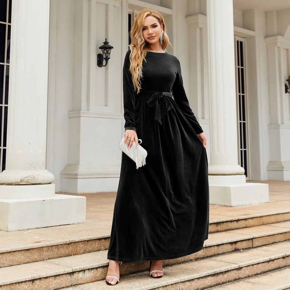 long sleeve maxi dress