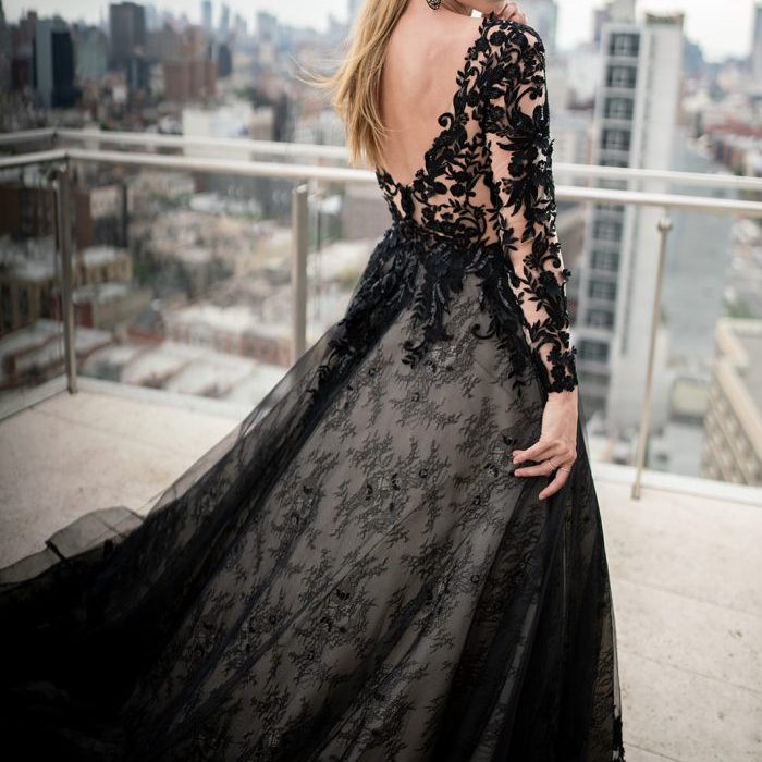 black wedding dress