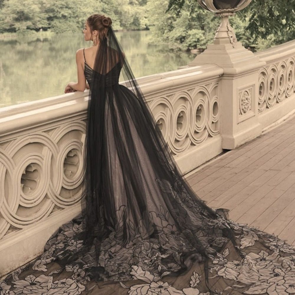 black wedding dress