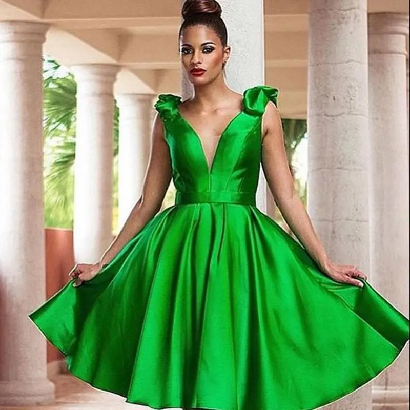 emerald green dress