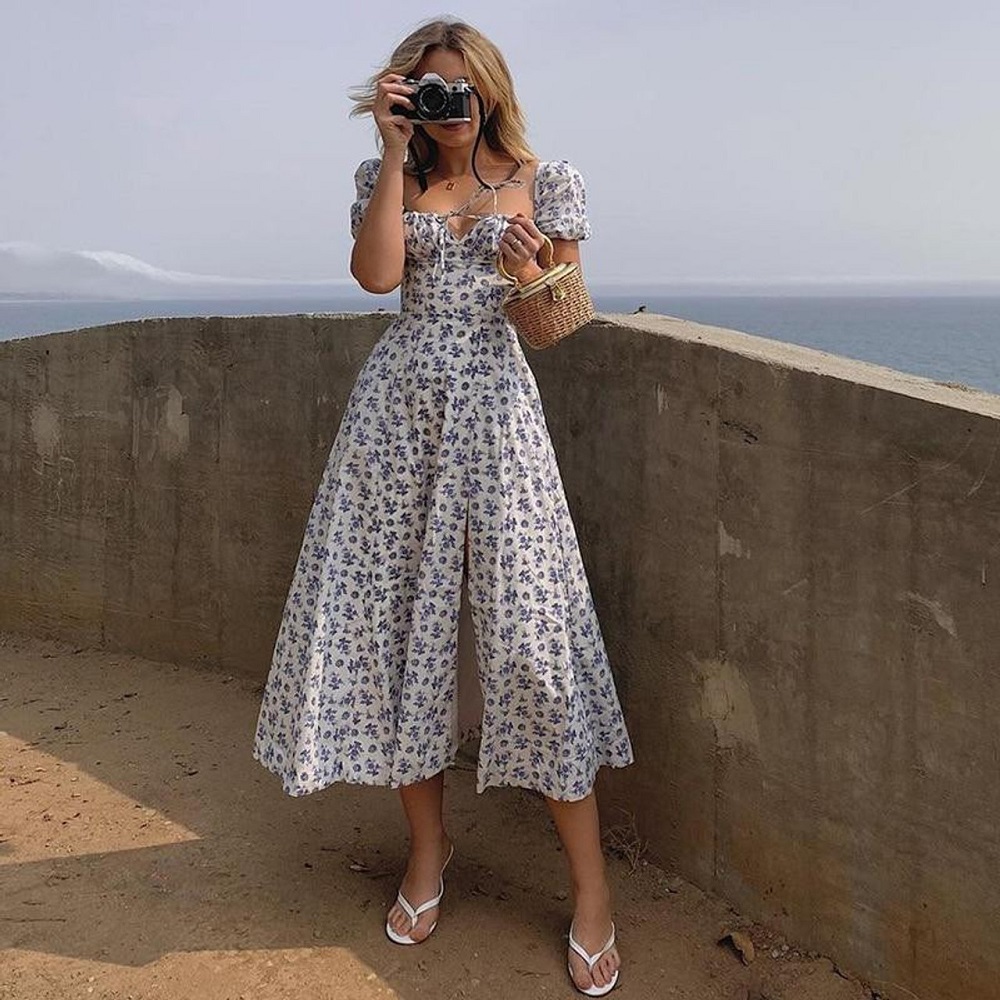 floral midi dress