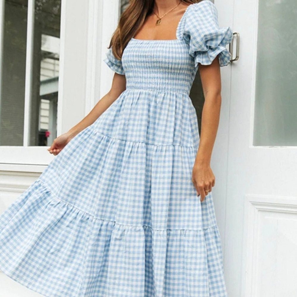 gingham dress